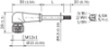 Picture of Andurikaabel PUR + pesa 90°, A-coded, (3m + M12 4-pin), SICK